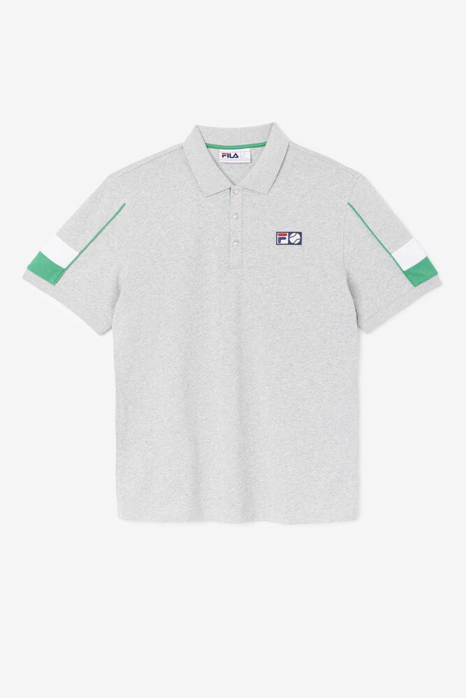 Fila Polo Mens Grey Coda - Ireland 18352-SXWP